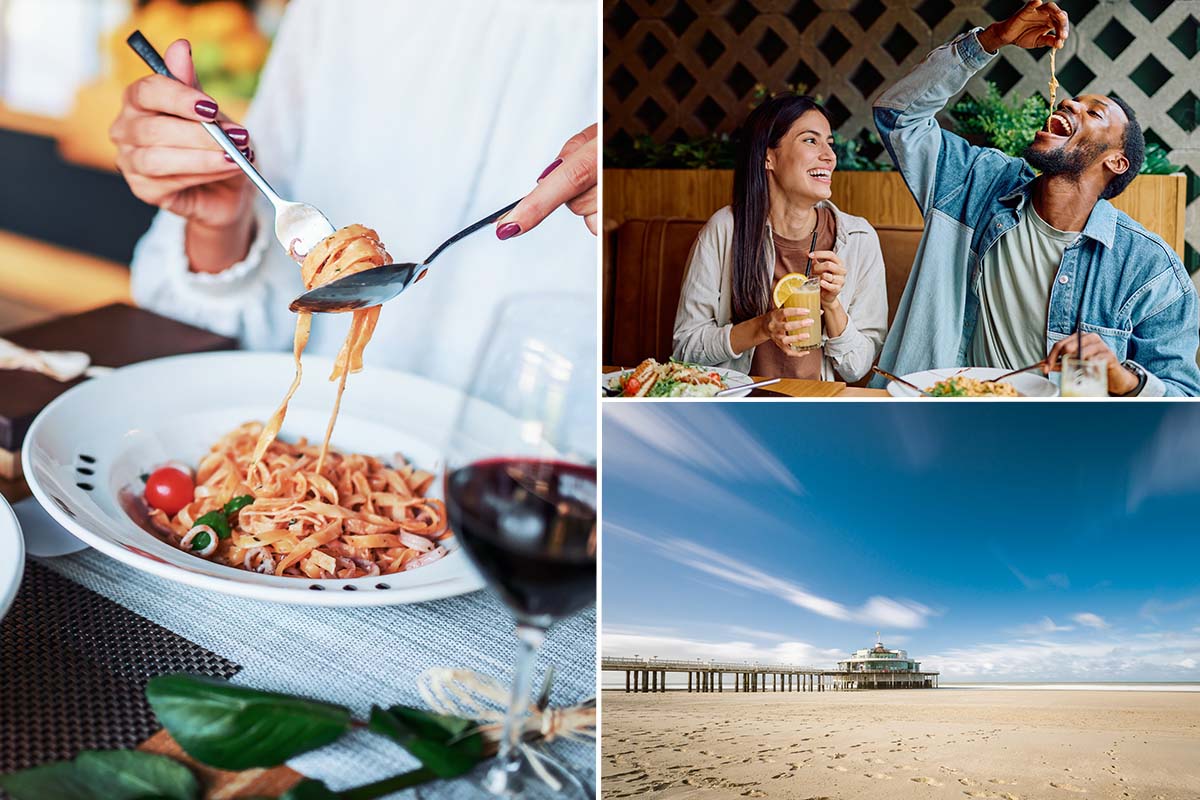 Italiaans gerecht naar keuze + glas wijn bij The Beach Brunch