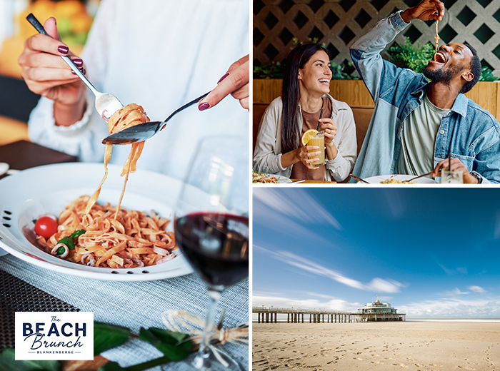 Italiaans gerecht naar keuze + glas wijn bij The Beach Brunch