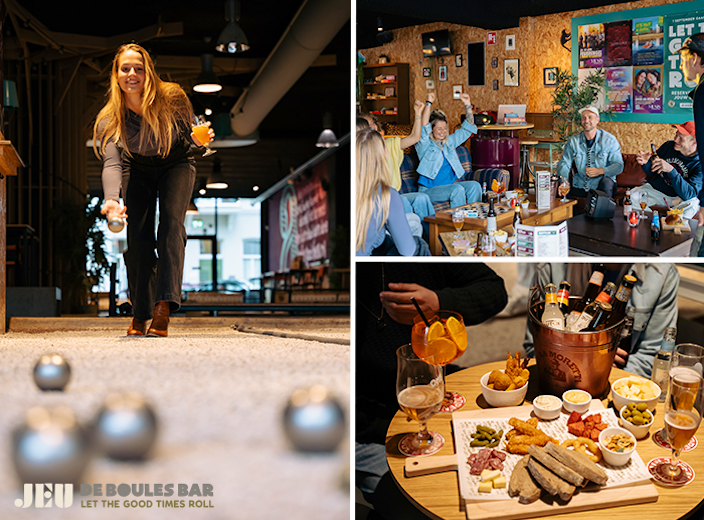 Potje jeu de boules + bittergarnituur en drankje(s)