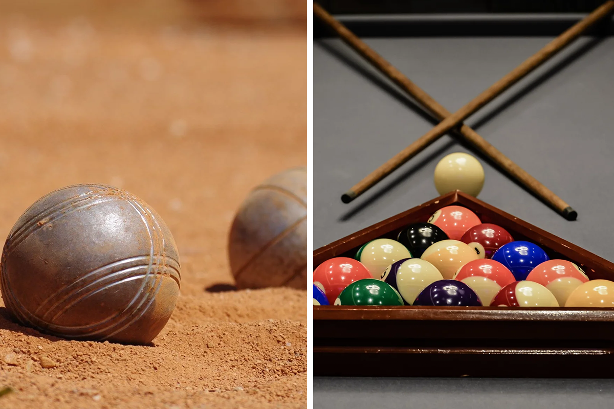 Jeu de Boules of poolen + bitterballen bij Escape Factory