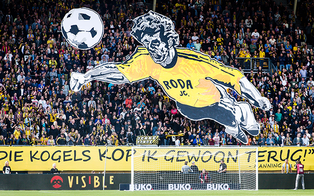 Juich mee tijdens een thuiswedstrijd van Roda JC! 