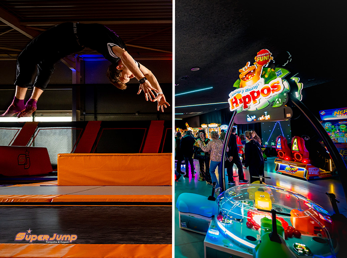 2 uur jumpen of 60 min. jumpen + 60 min. arcade bij SuperJump