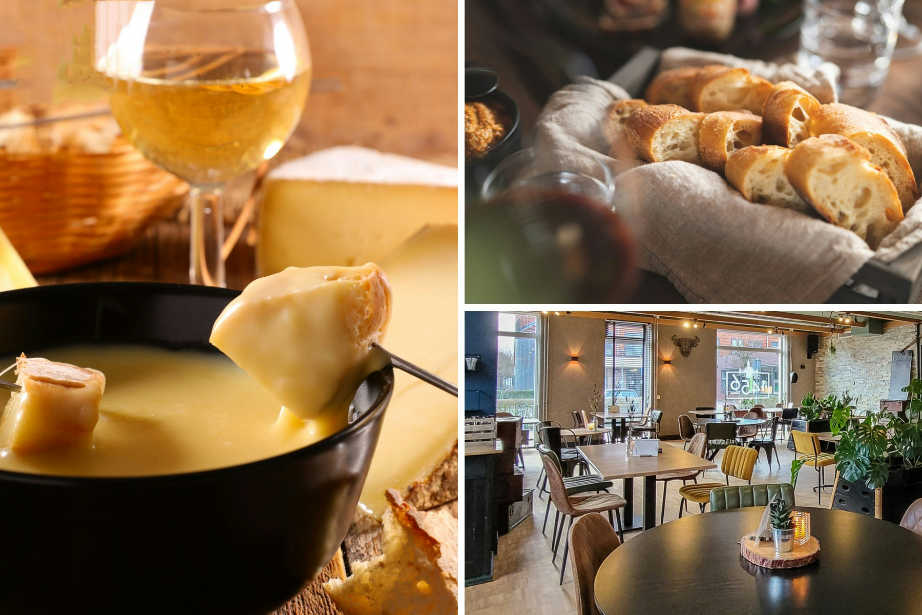 Kaasfondue incl. dessert bij 1456 in Wijdewormer