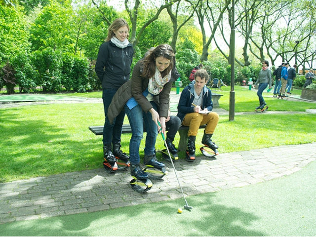 Kangoo jumpen door Rotterdam