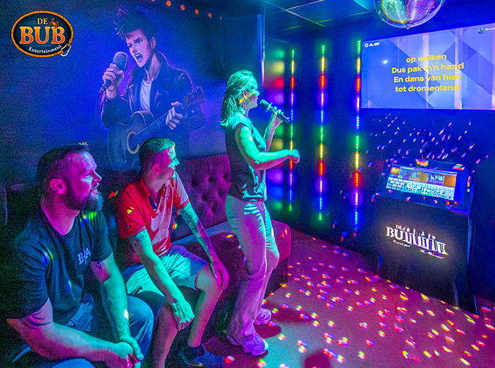 Karaoke + fles bubbels en nacho’s bij Bub entertainment (vanaf 4 personen)