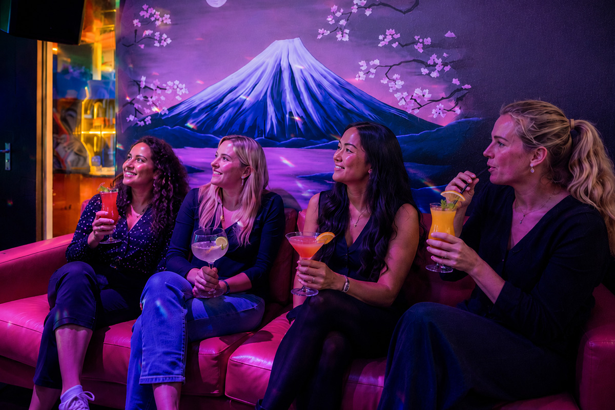 Karaoke + fles bubbels en nacho’s bij Bub entertainment (vanaf 4 personen)