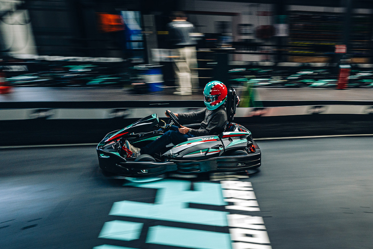 1 of 2 sessies karten bij Wavre Indoor Karting