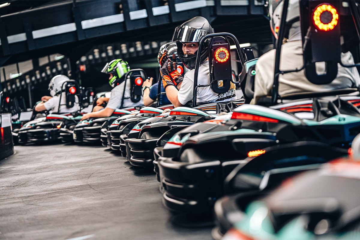 1 of 2 sessies karten bij Wavre Indoor Karting