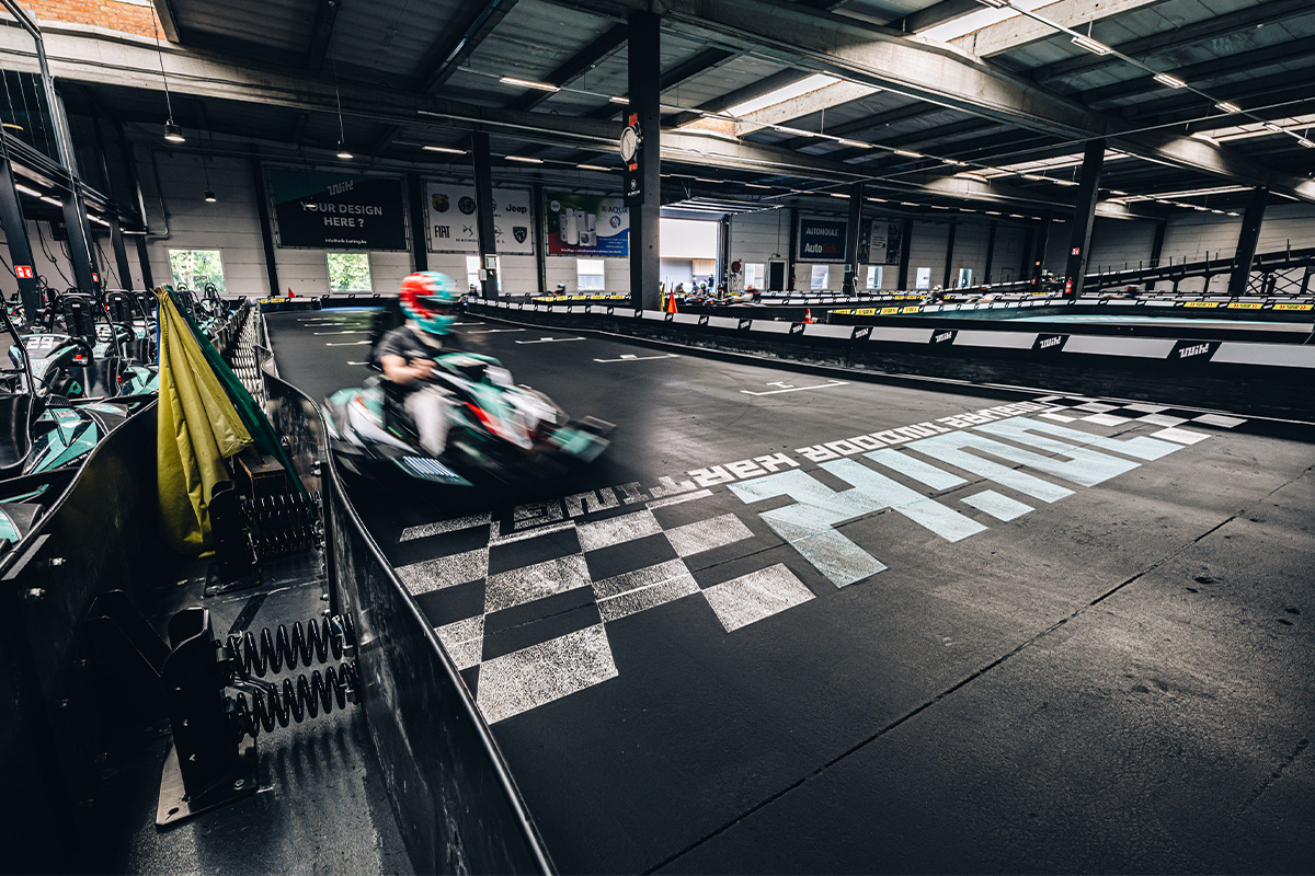 1 of 2 sessies karten bij Wavre Indoor Karting
