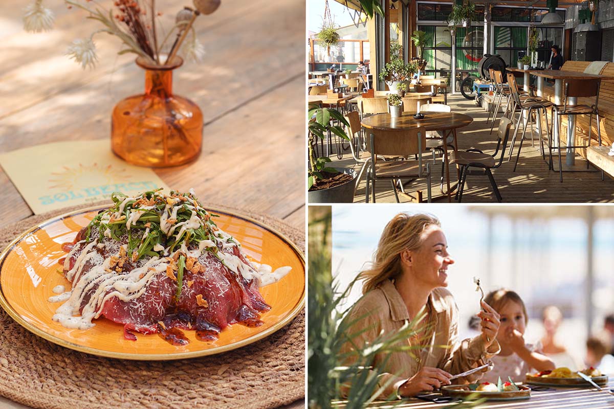 2-gangen keuzelunch bij Beachclub Solbeach