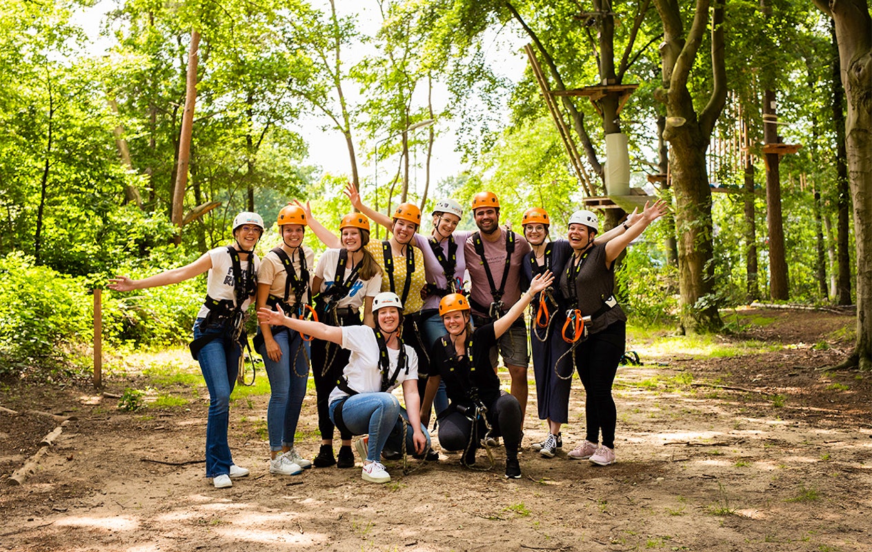 2,5 uur klimmen bij Klimbos Harderwijk incl. Free Fall