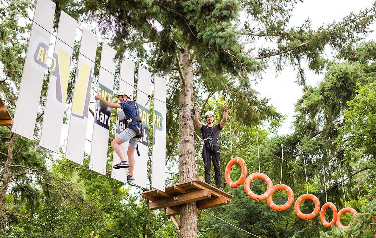 2,5 uur klimmen bij Klimbos Harderwijk incl. Free Fall