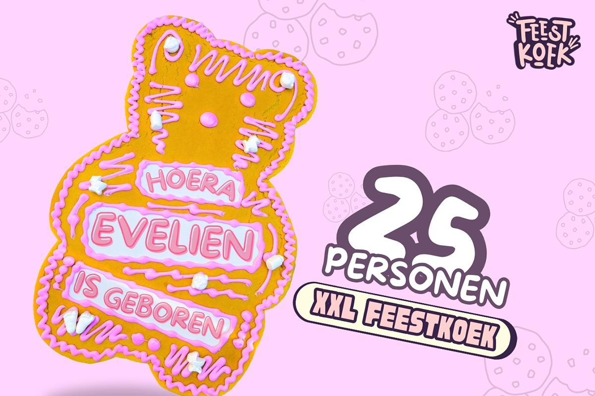Een originele XXL FeestKoek naar keuze bij FeestKoek.nl