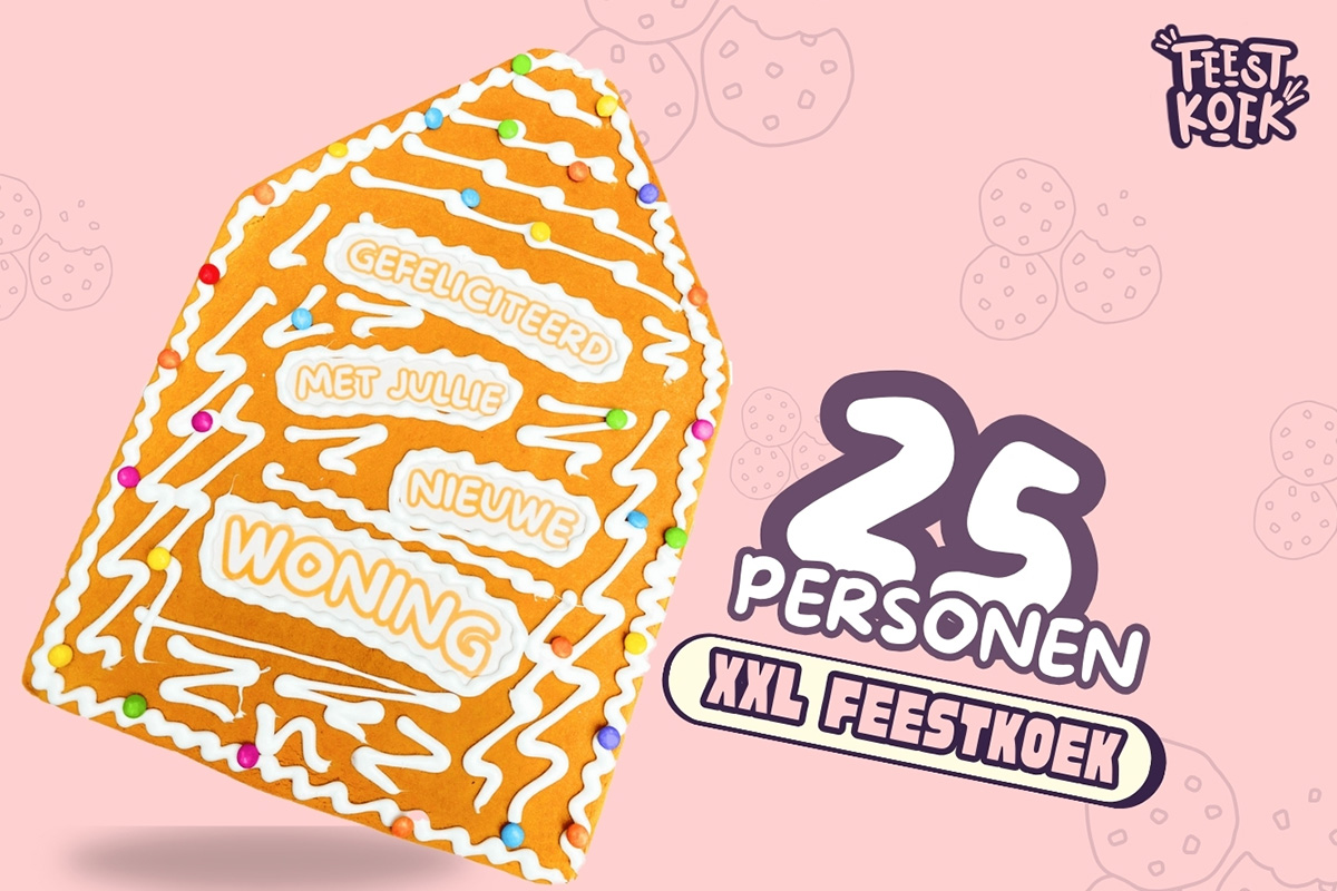 Een originele XXL FeestKoek naar keuze bij FeestKoek.nl
