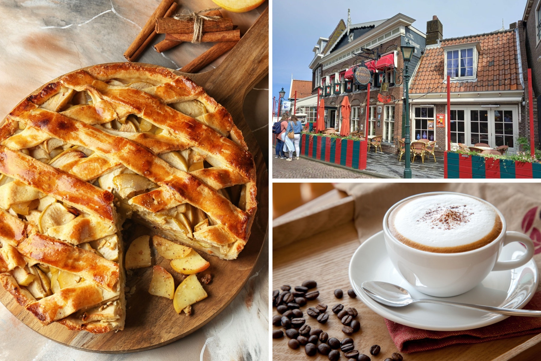 Koffie + gebak bij Hotel Spaander