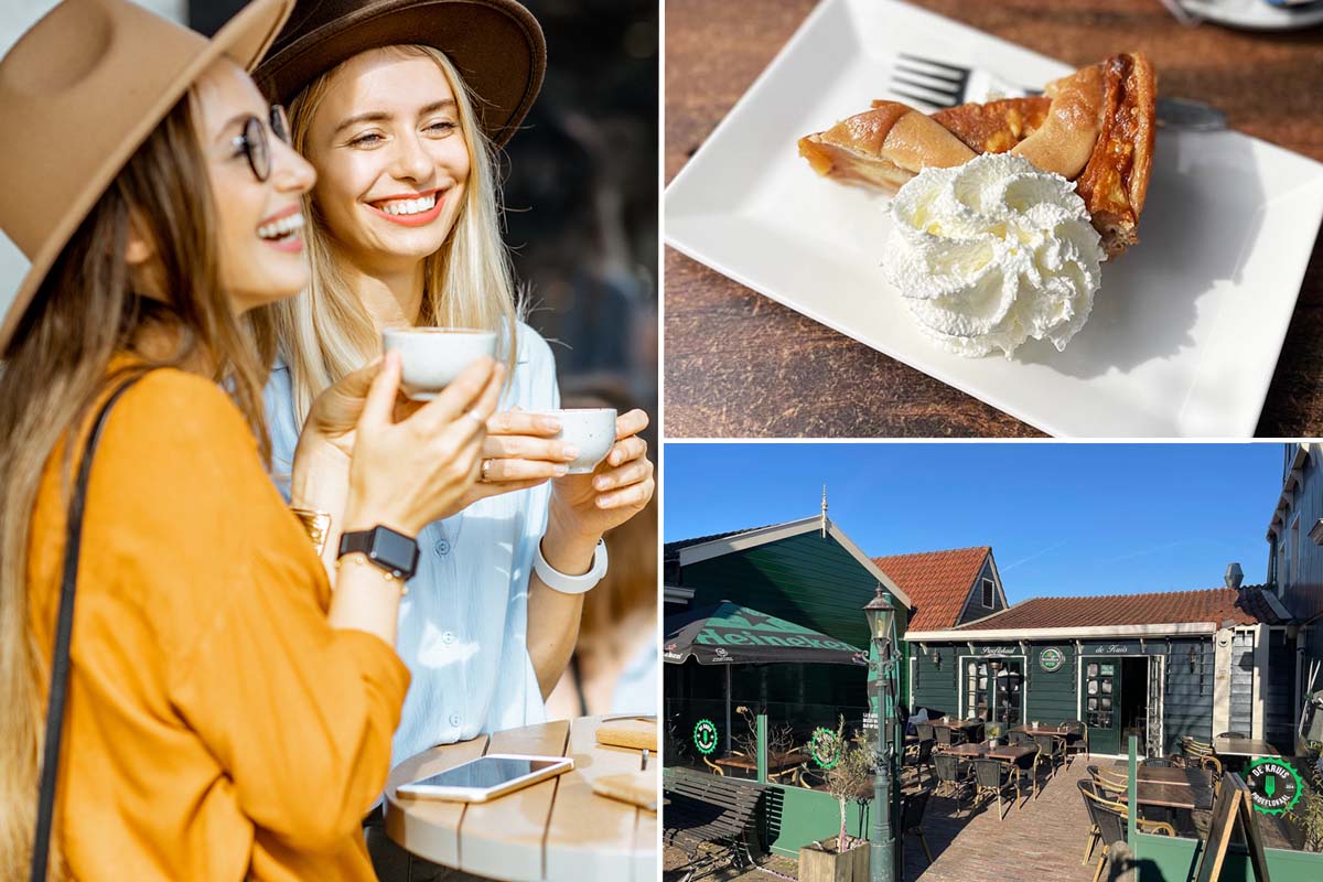 Koffie of thee + appelgebak bij Proeflokaal de Kruis