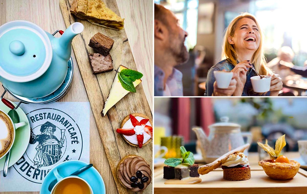 Koffie of thee + gebak naar keuze bij Ridderikhoff