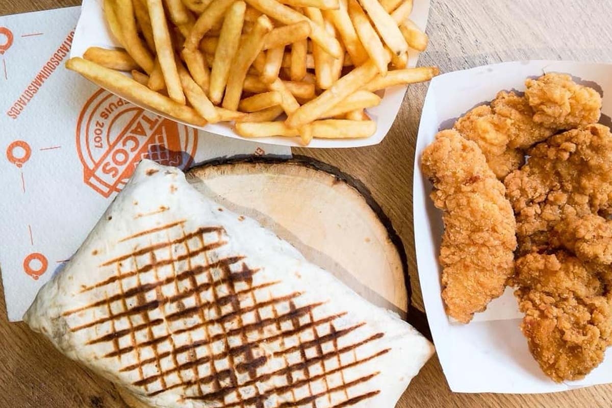 Large taco + drankje van de dag bij O'Tacos