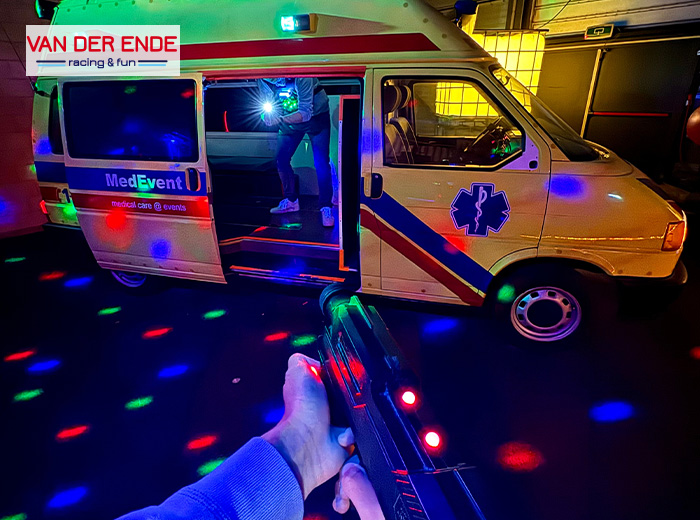 1, 2 of 3 sessies lasergame bij Van der Ende Racing & Fun