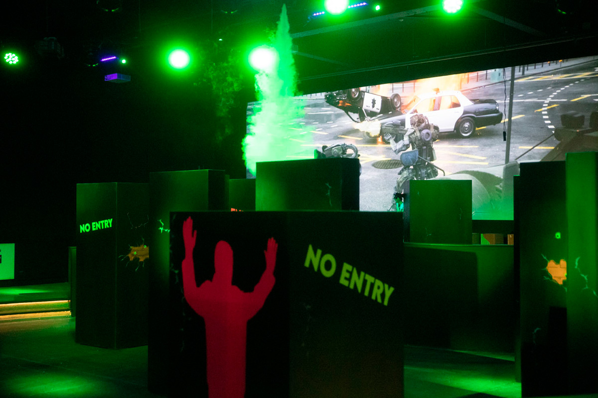 Lasergamen bij Bart & Bites 