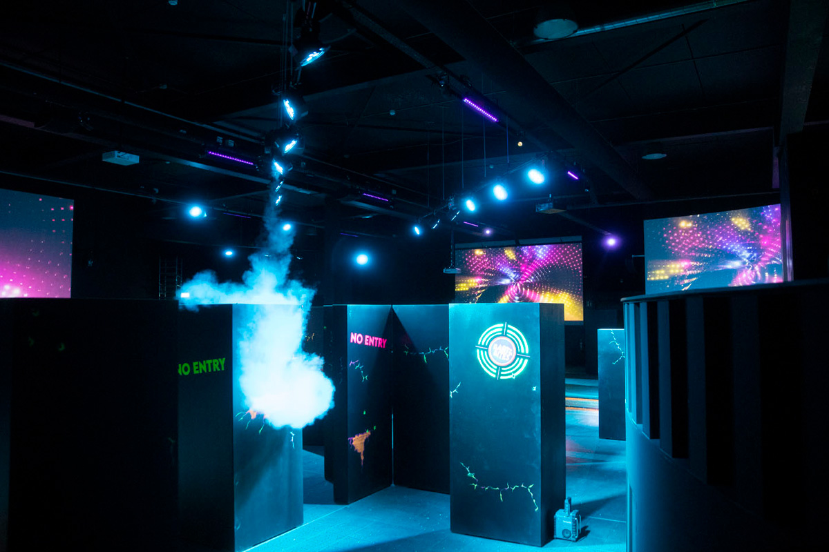 Lasergamen bij Bart & Bites 