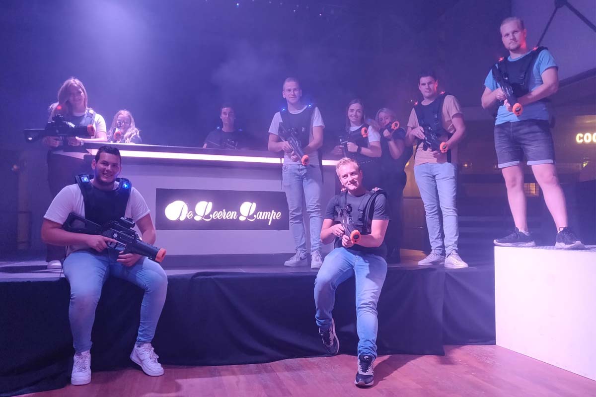 1 uur lasergamen bij De Leeren Lampe in Raalte