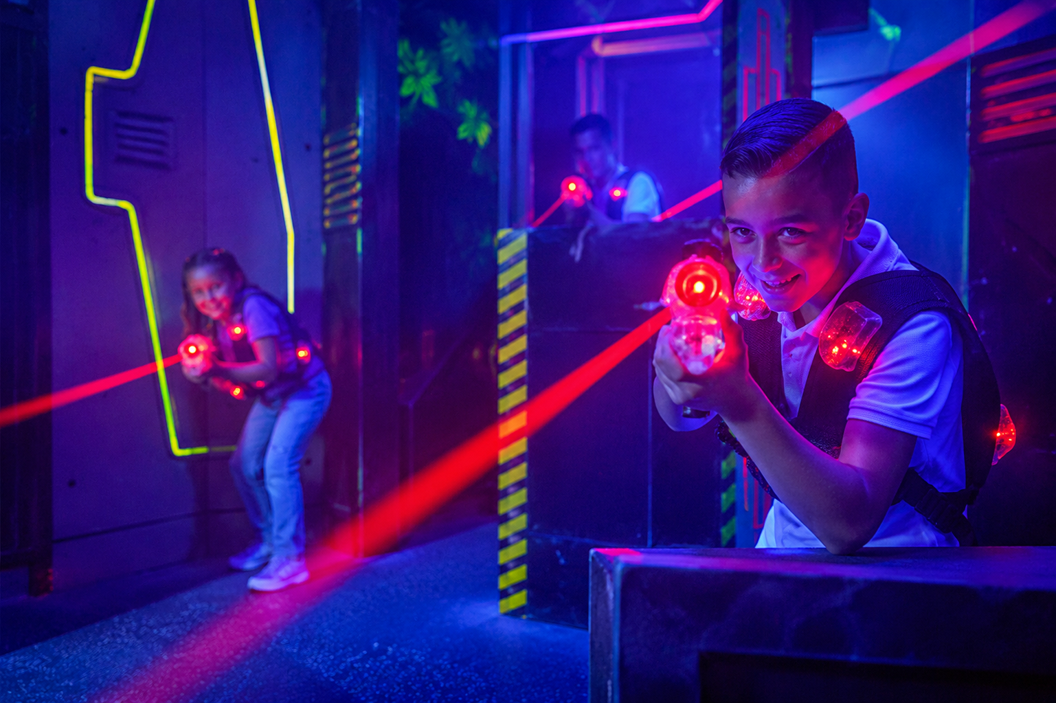 Lasergamen incl. onbeperkt ranja & zakje chips