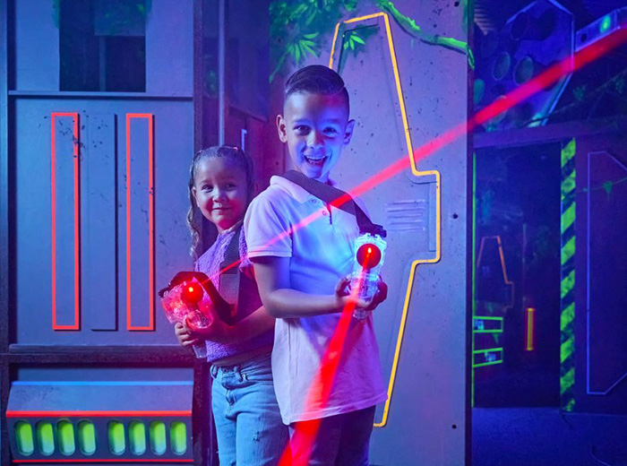 Lasergamen incl. onbeperkt ranja & zakje chips