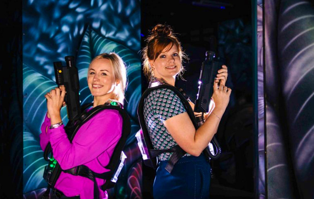 Lasertag bij ZERO55 in Enschede