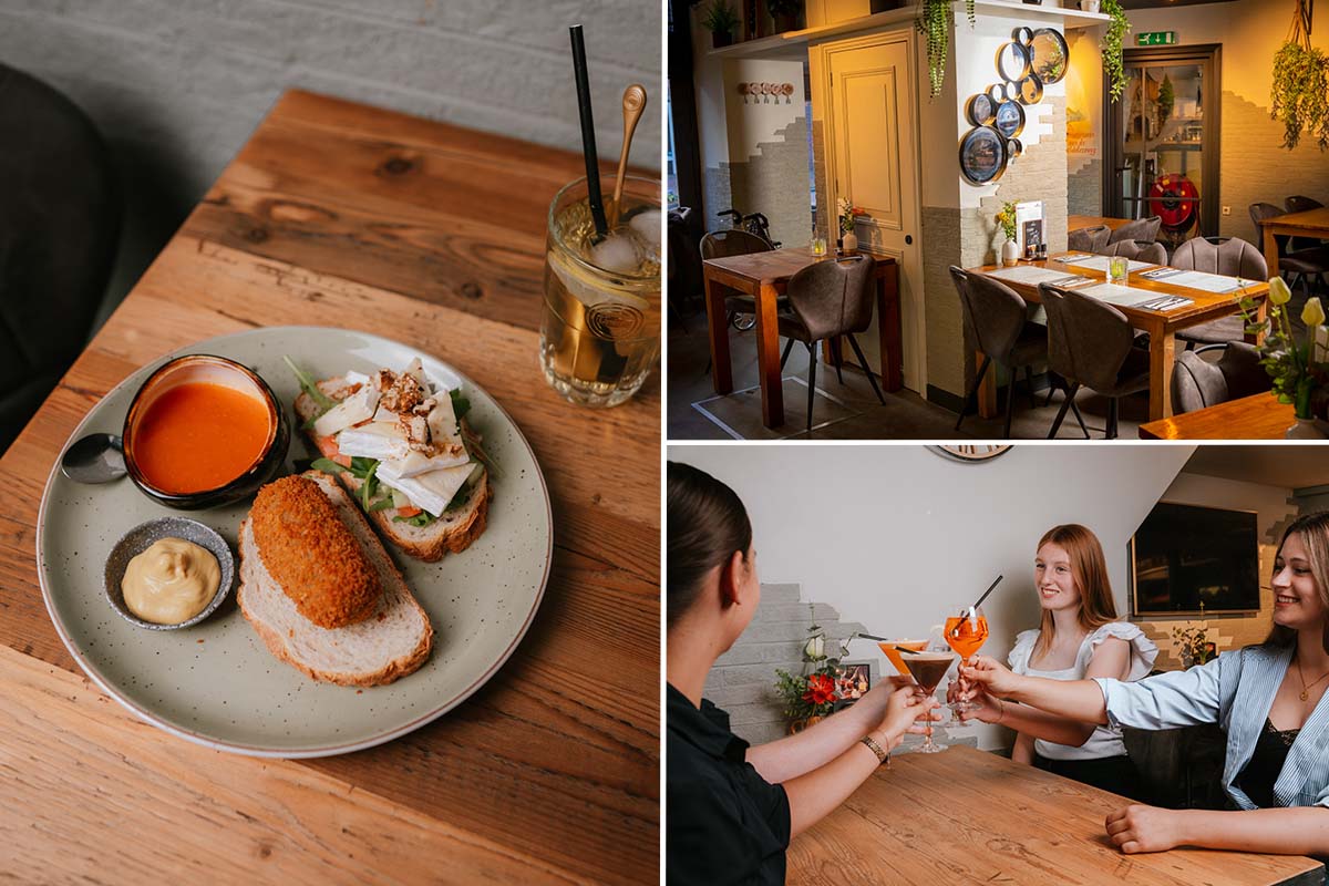 2-gangen lunch à la carte bij De Rooie Kip in Hoorn