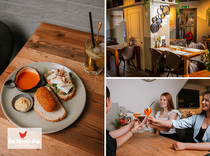 2-gangen lunch à la carte bij De Rooie Kip in Hoorn