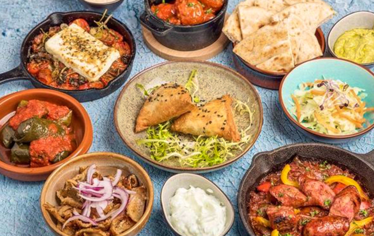 Lunch proeverij plank bij Dimitri's