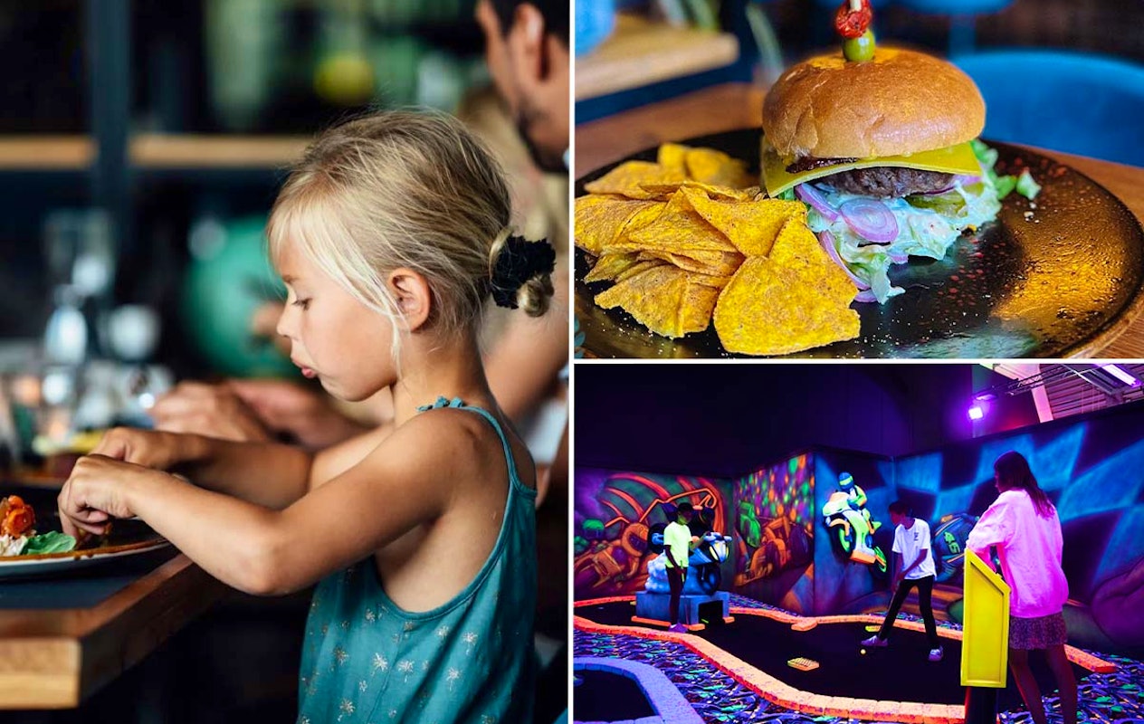 GlowGolf + eventueel lunch bij Plaza Sportz Assen