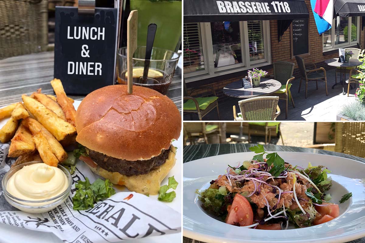 Heerlijk 2-gangen keuzemenu bij Brasserie 1718