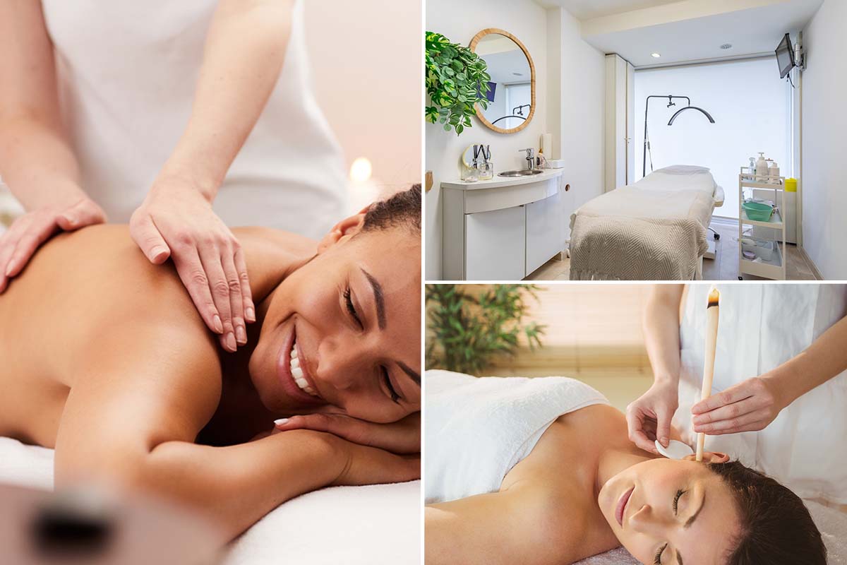 Massage (45 min) + evt. oorkaarsbehandeling en hoofdmassage