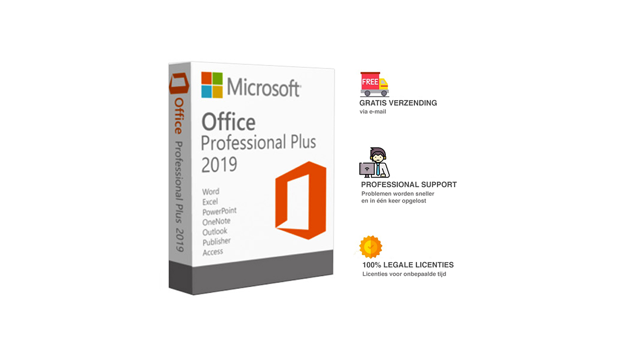 Microsoft Office 2019 levenslange licentie, inclusief trainingen 