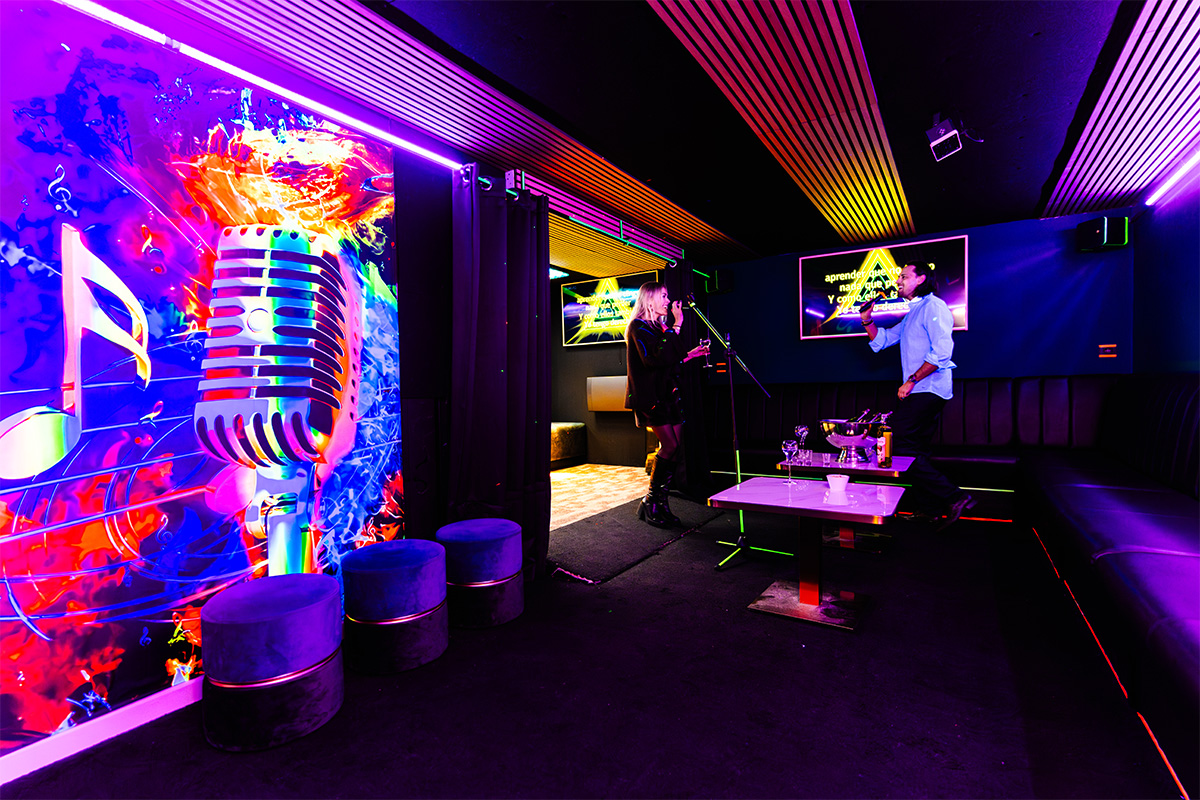 Blacklight Karaokebox bij Flash & Smash (1,5 of 2 uur)