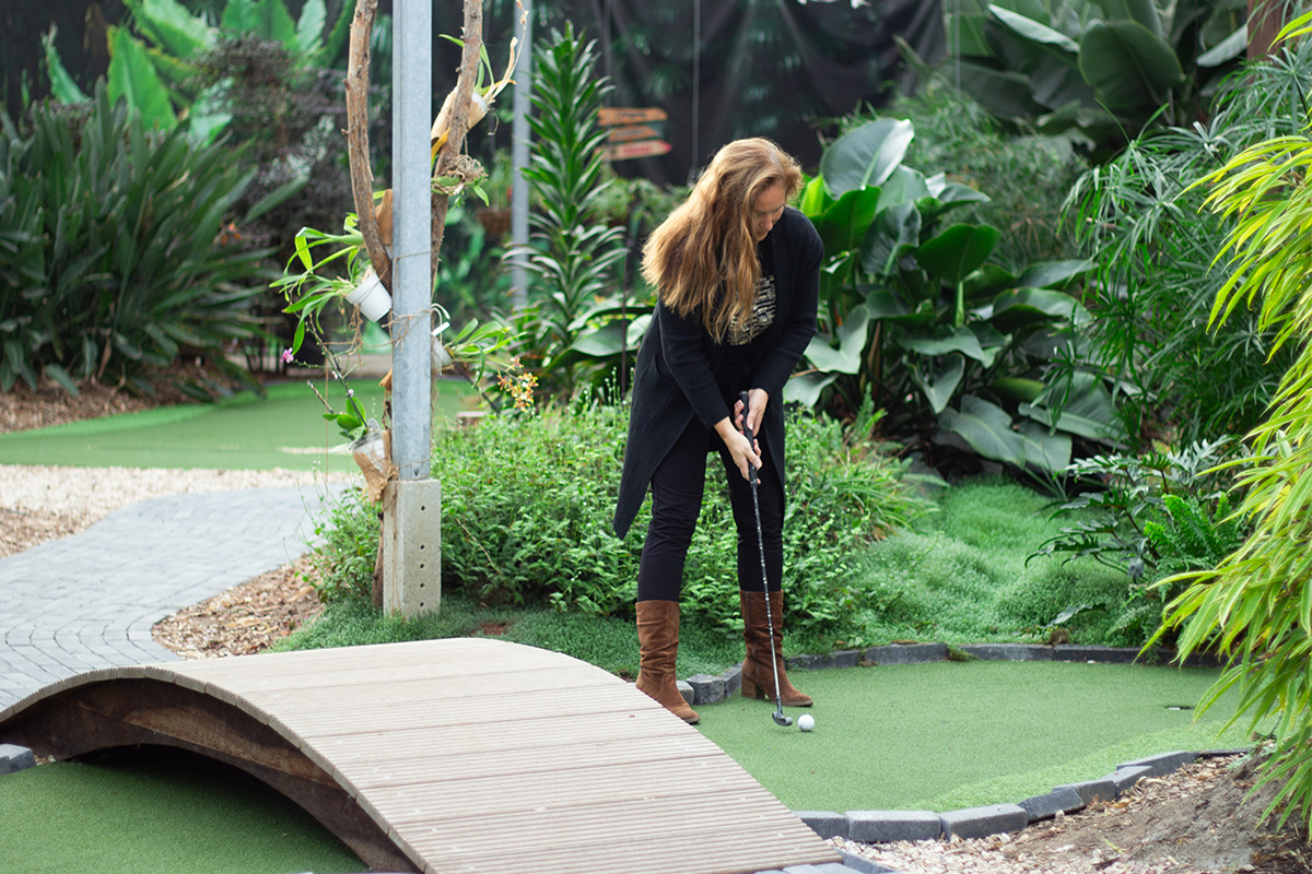 Minigolf bij Indoor Adventure Minigolf