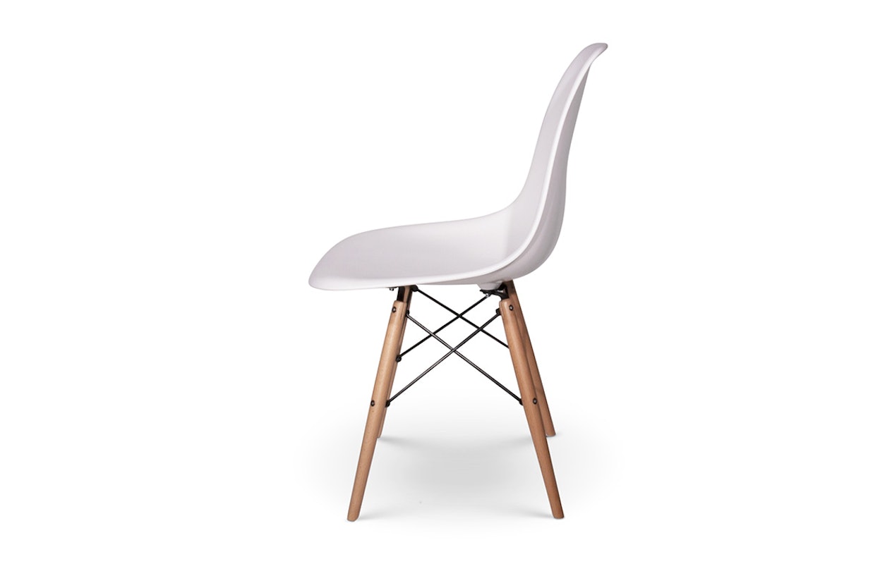 DSW Design eetkamerstoelen wit (2 stuks)