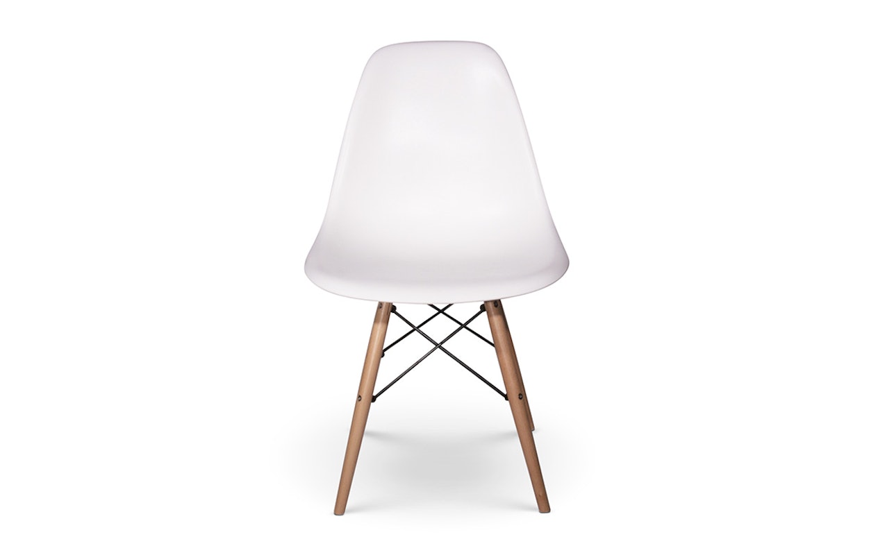 DSW Design eetkamerstoelen wit (2 stuks)