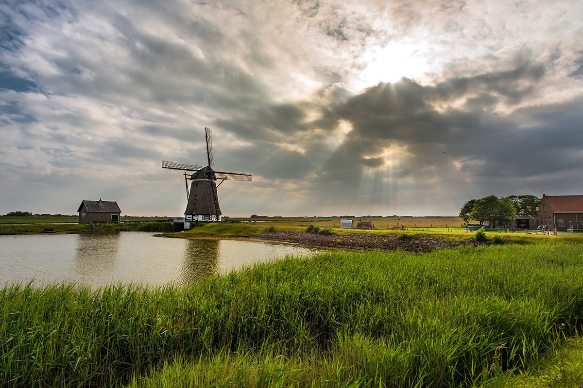 Molen en merentocht vanuit Katwijk 
