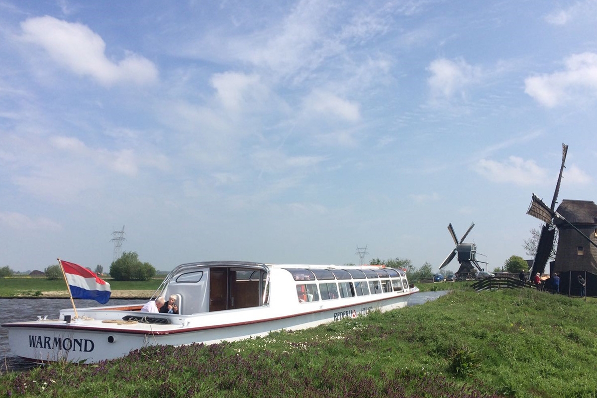 Molen en merentocht vanuit Warmond 