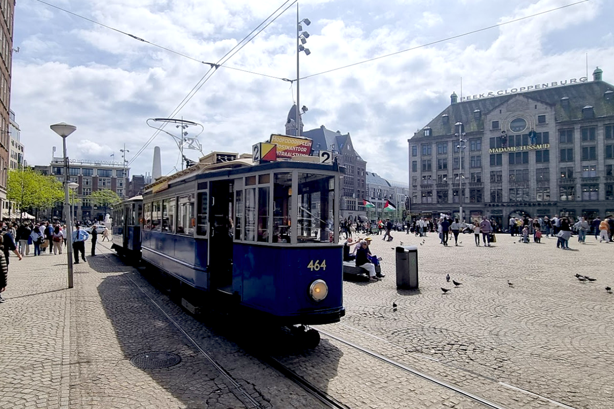 Historische tramrit door hartje Amsterdam