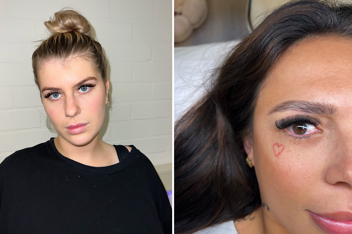 Nieuwe set wimperextensions (light volume)