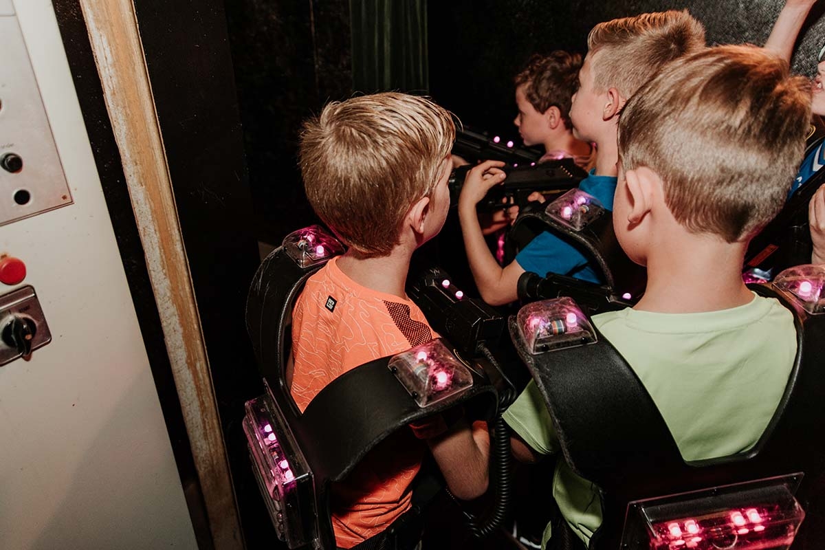 Obstakelbaan of 3 heats lasergamen bij Home of Heroes 