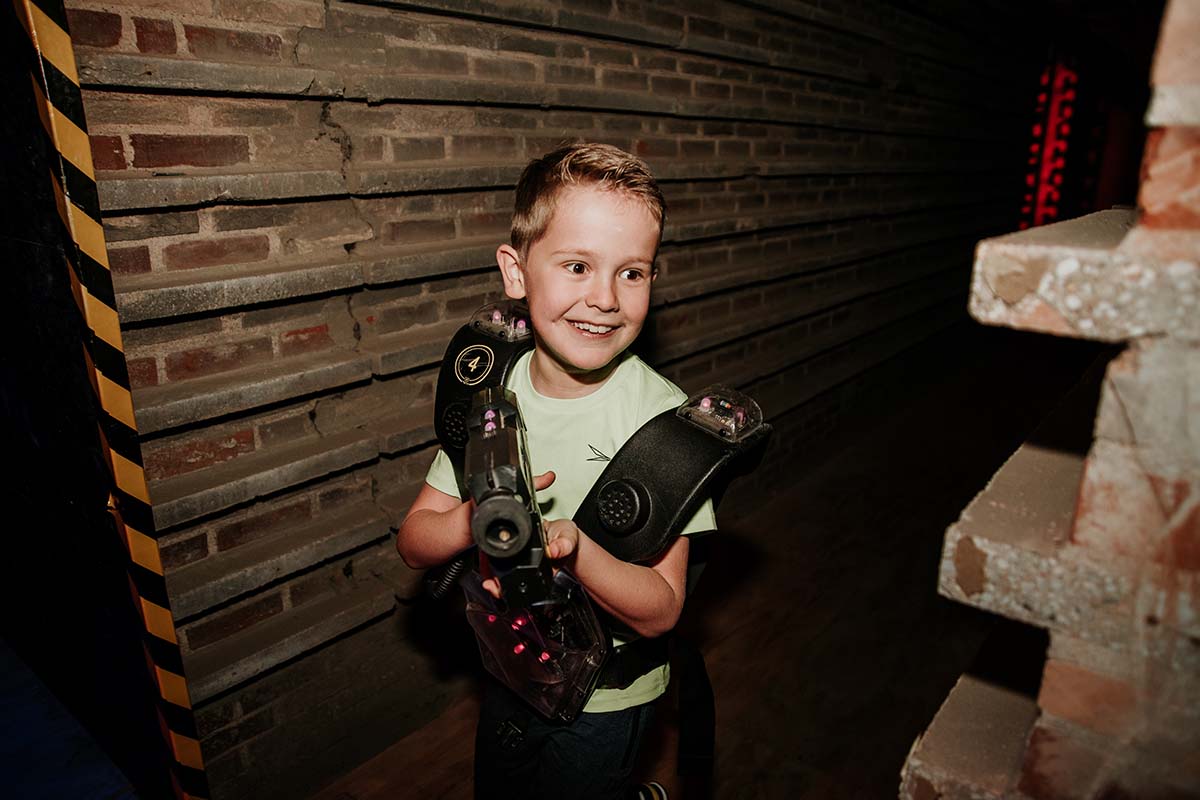 Obstakelbaan of 3 heats lasergamen bij Home of Heroes 