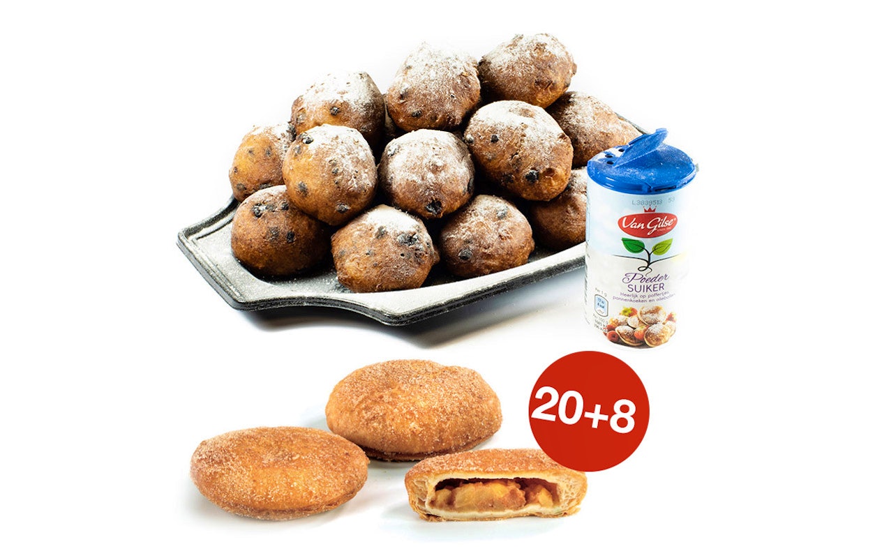 Heerlijke oliebollen en appelbeignets van de Oliebollenkoerier.nl