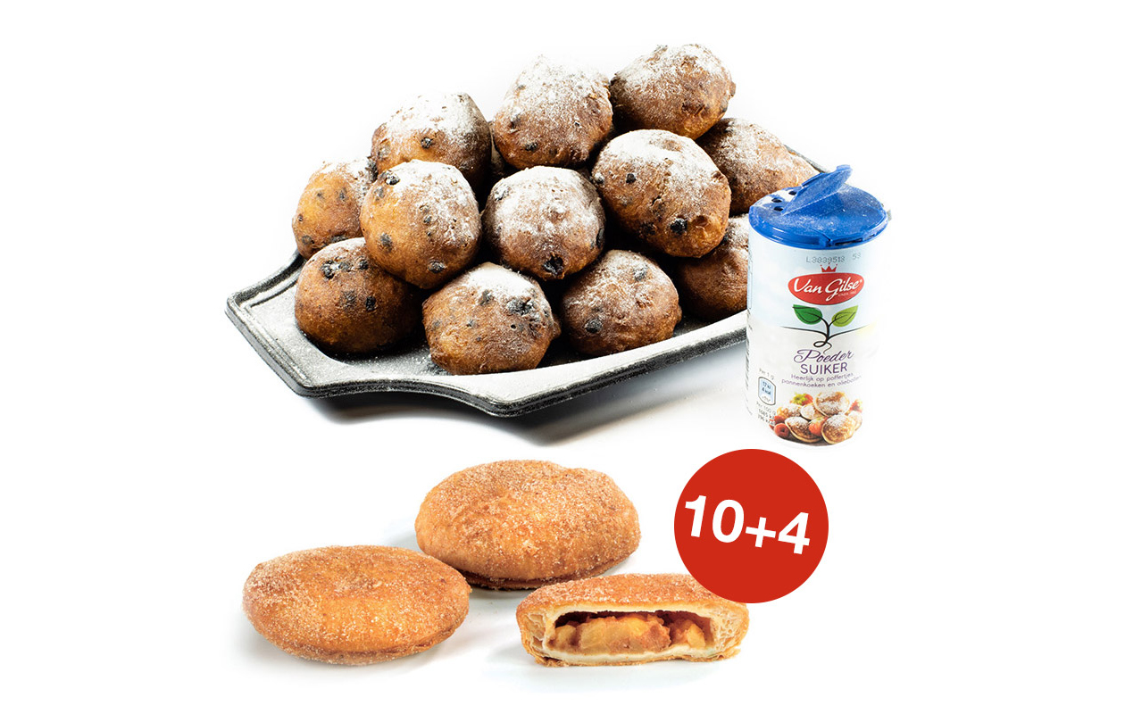 Heerlijke oliebollen en appelbeignets van de Oliebollenkoerier.nl 