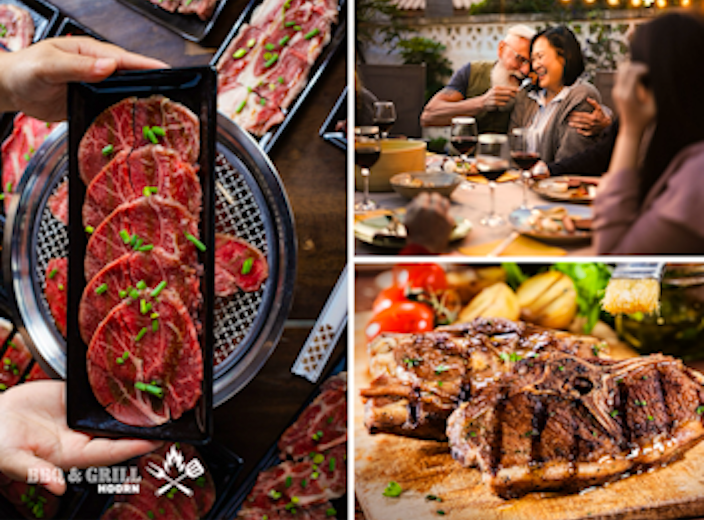 Onbeperkt BBQ'en + tapasplank en dessert bij BBQ & Grill