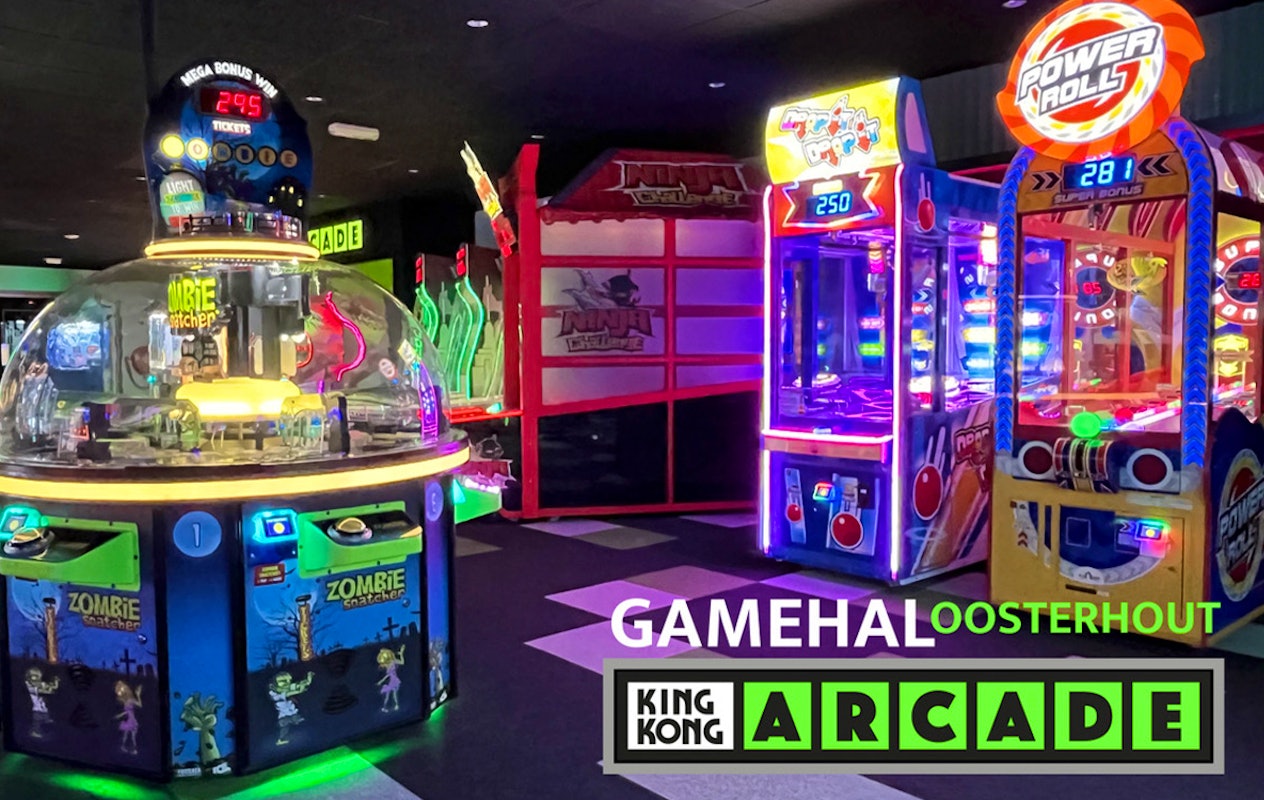 60 minuten onbeperkt gamen bij King Kong Arcade